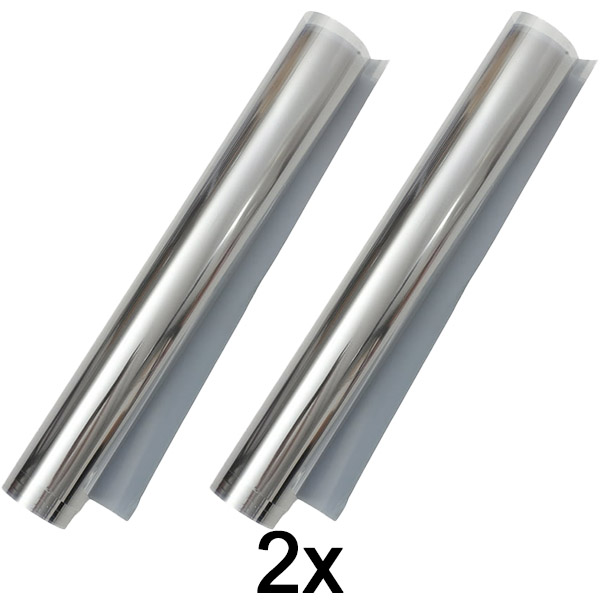 2x Foglio a specchio autoadesivo (45 x 200 cm) | FOILBLISS
